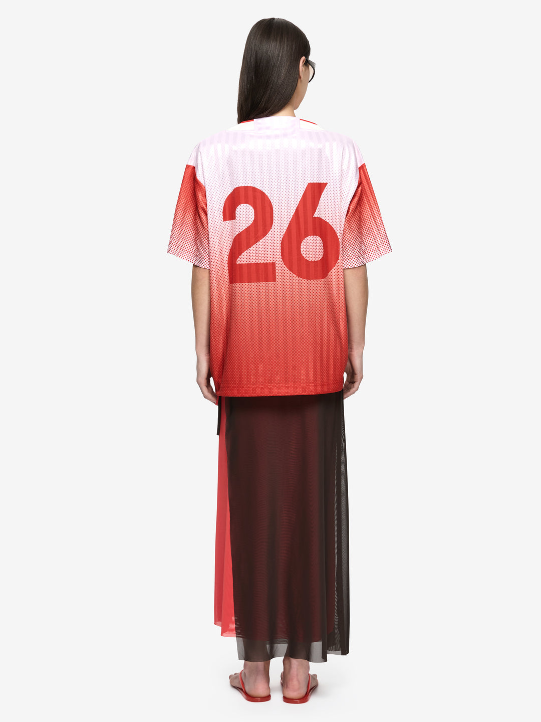 ZELIA JERSEY T-SHIRT - FLAME OMBRE