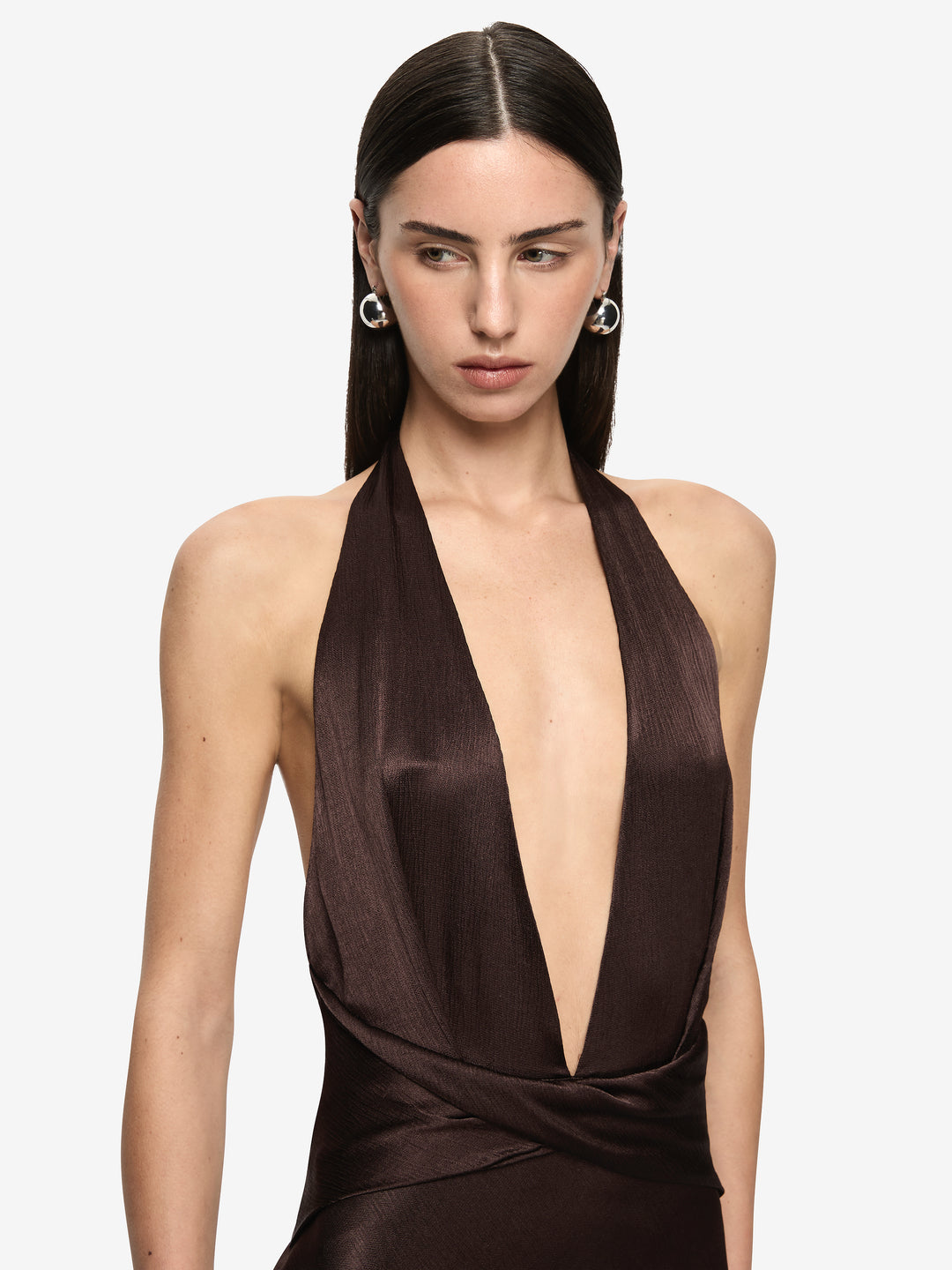IRINA MAXI DRESS - DARK CHOCOLATE