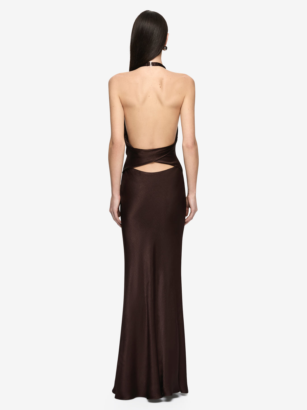 IRINA MAXI DRESS - DARK CHOCOLATE
