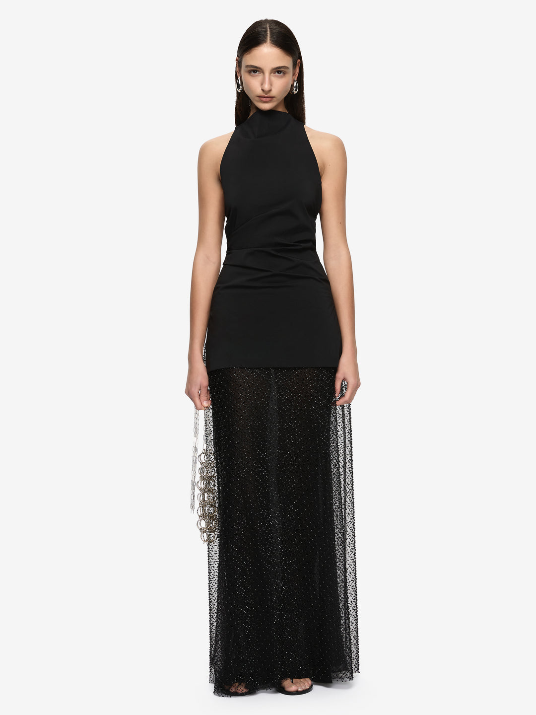 ARTEMI MAXI SKIRT - BLACK