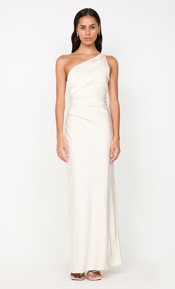 LUNETTA ASYM DRESS - CREAM