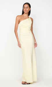 LUNETTA ASYM DRESS - ICE YELLOW