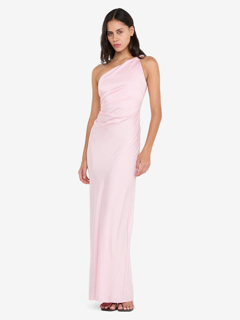 LUNETTA ASYM DRESS - POWDER PINK