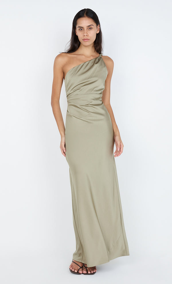 LUNETTA ASYM DRESS - SAGE
