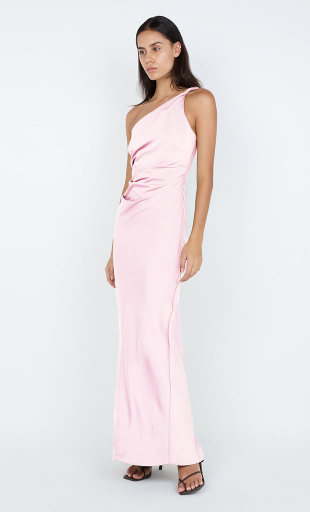 LUNETTA ASYM DRESS - POWDER PINK