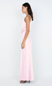 LUNETTA ASYM DRESS - POWDER PINK