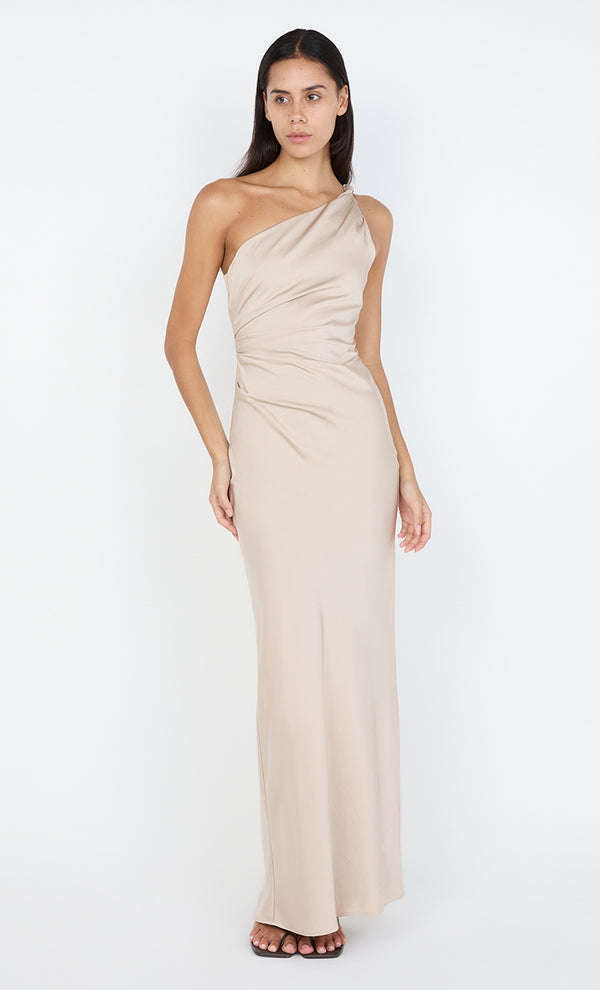 LUNETTA ASYM DRESS - SAND