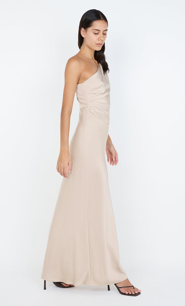 LUNETTA ASYM DRESS - SAND