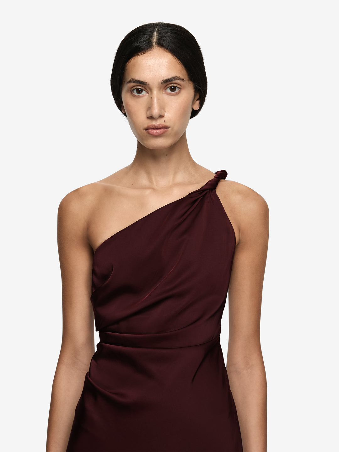 LUNETTA ASYM DRESS - PLUM