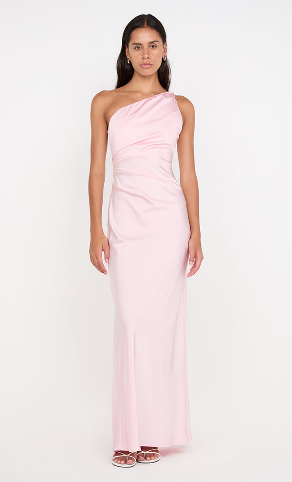LUNETTA ASYM DRESS - POWDER PINK