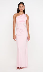 LUNETTA ASYM DRESS - POWDER PINK
