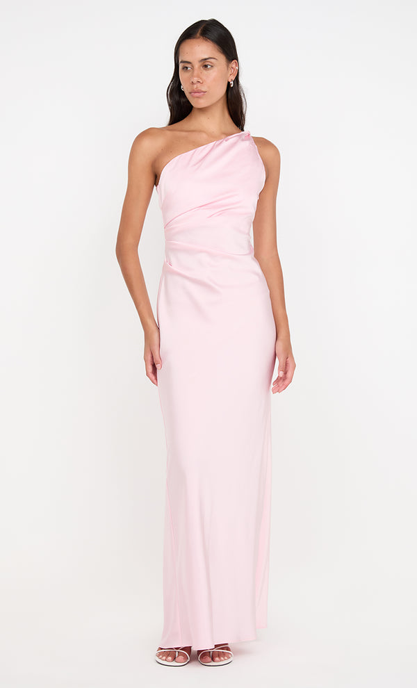 LUNETTA ASYM DRESS - POWDER PINK