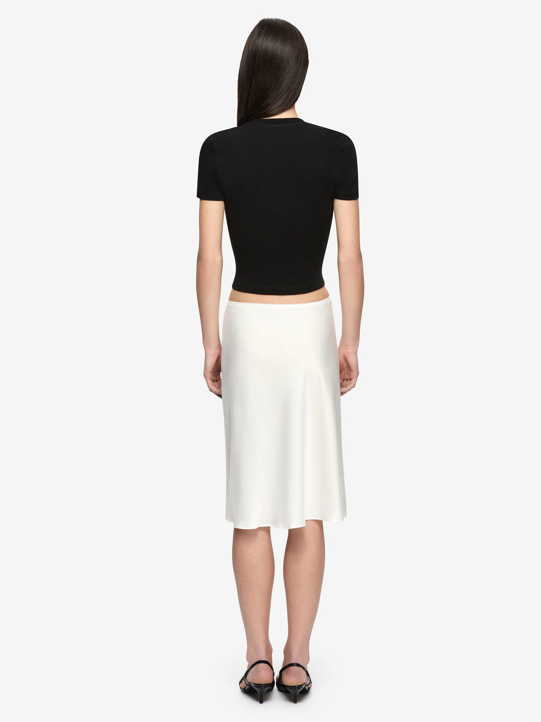 PIPER BIAS MIDI SKIRT - IVORY