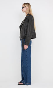 DAVIE BOMBER - WASHED BLACK