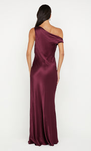 SOL ASYM DRESS - PLUM