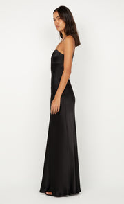 CINDER TWIST MAXI DRESS - BLACK