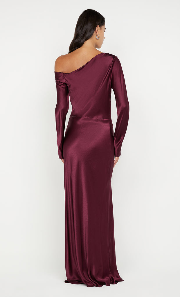 SIENA ASYM MAXI DRESS - PLUM