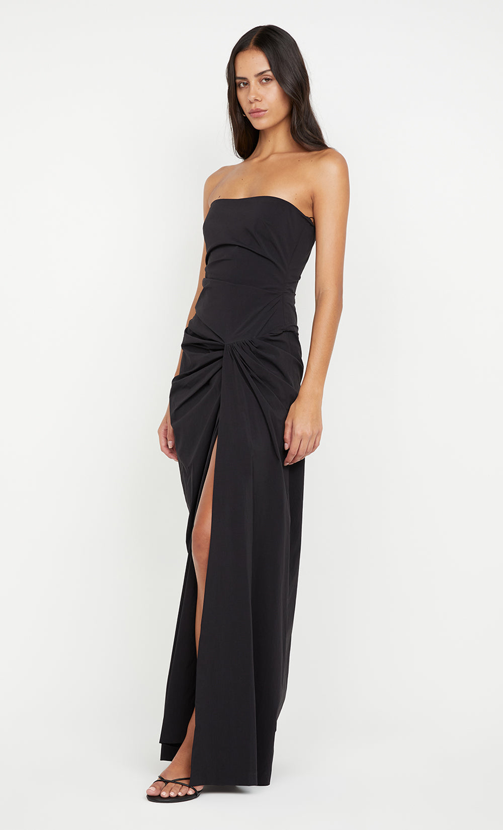DOMENIC STRAPLESS DRESS - BLACK