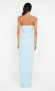 DOMENIC STRAPLESS DRESS - SKY BLUE
