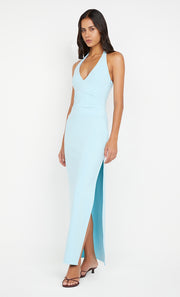 ARIVEN HALTER MAXI DRESS - SKY BLUE