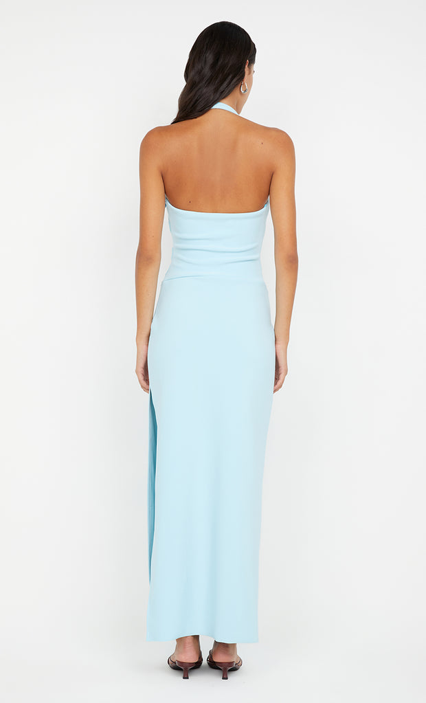 ARIVEN HALTER MAXI DRESS - SKY BLUE