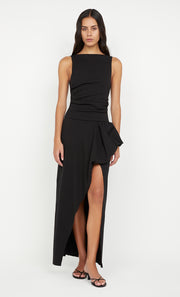 ROWENA ASYM DRESS - BLACK
