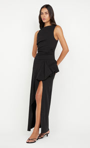 ROWENA ASYM DRESS - BLACK