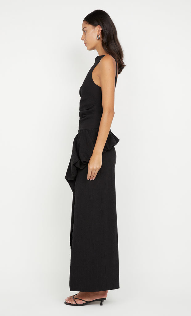 ROWENA ASYM DRESS - BLACK