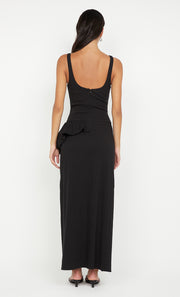 ROWENA ASYM DRESS - BLACK