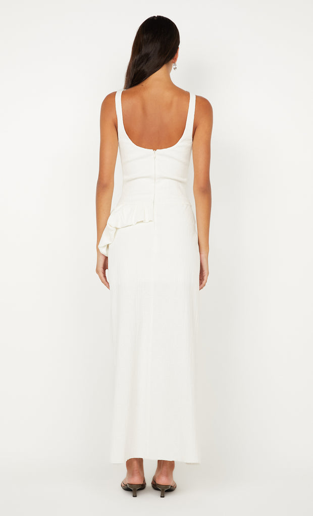 ROWENA ASYM DRESS - WHITE