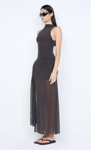 BLAINE DRAPE MAXI DRESS - CEDAR
