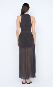 BLAINE DRAPE MAXI DRESS - CEDAR
