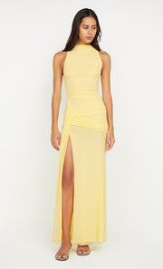 BLAINE DRAPE MAXI DRESS - BUTTER