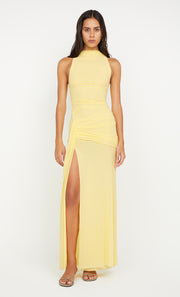 BLAINE DRAPE MAXI DRESS - BUTTER