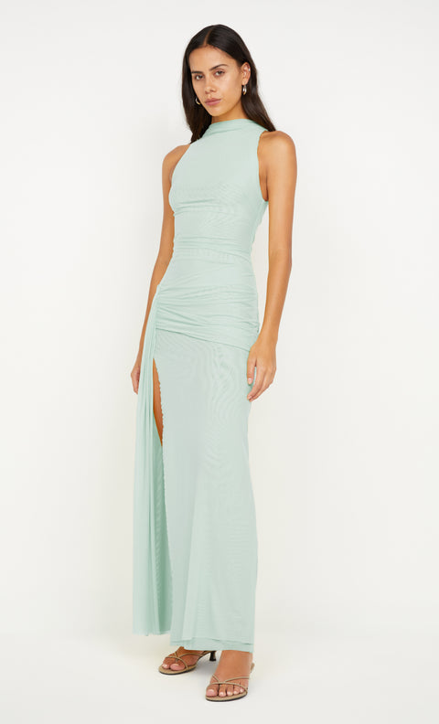 BLAINE DRAPE MAXI DRESS - SPEARMINT