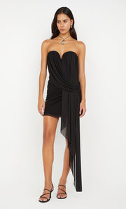 DANKA STRAPLESS MINI DRESS - BLACK