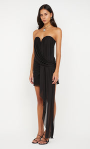 DANKA STRAPLESS MINI DRESS - BLACK