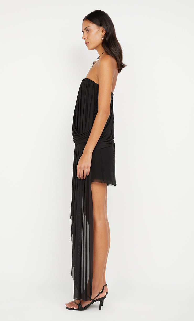 DANKA STRAPLESS MINI DRESS - BLACK