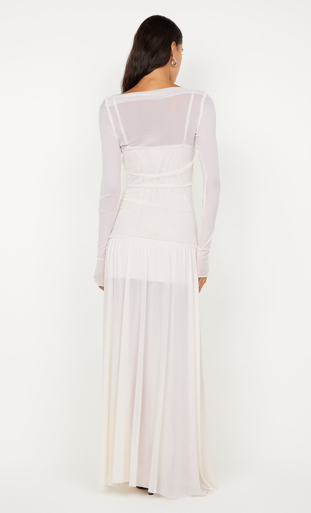 BLAINE LONG SLEEVE MAXI DRESS - BUTTER CREAM