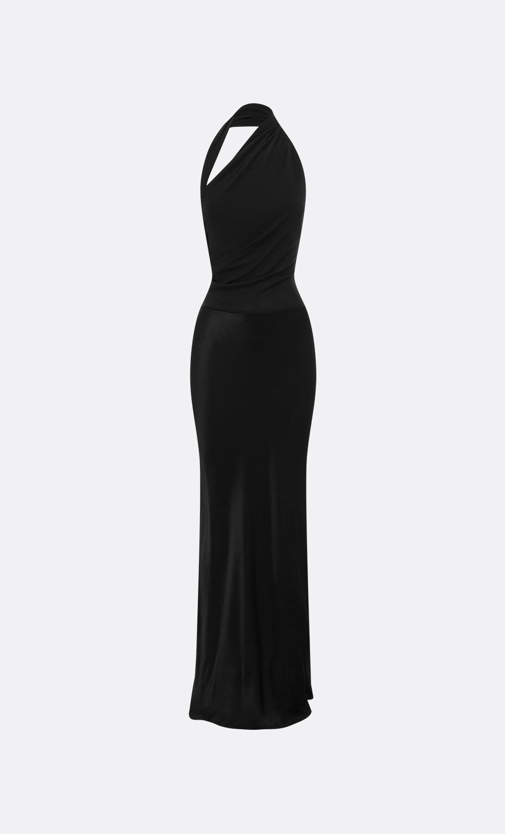IDA HALTER MAXI DRESS - BLACK