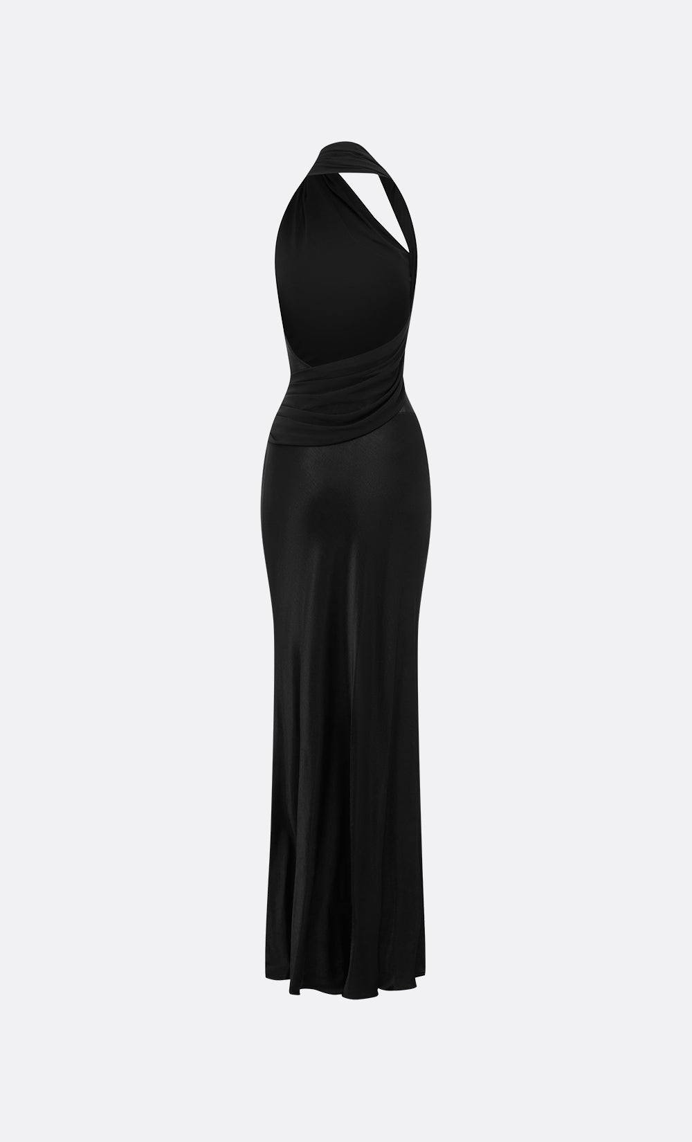 IDA HALTER MAXI DRESS - BLACK