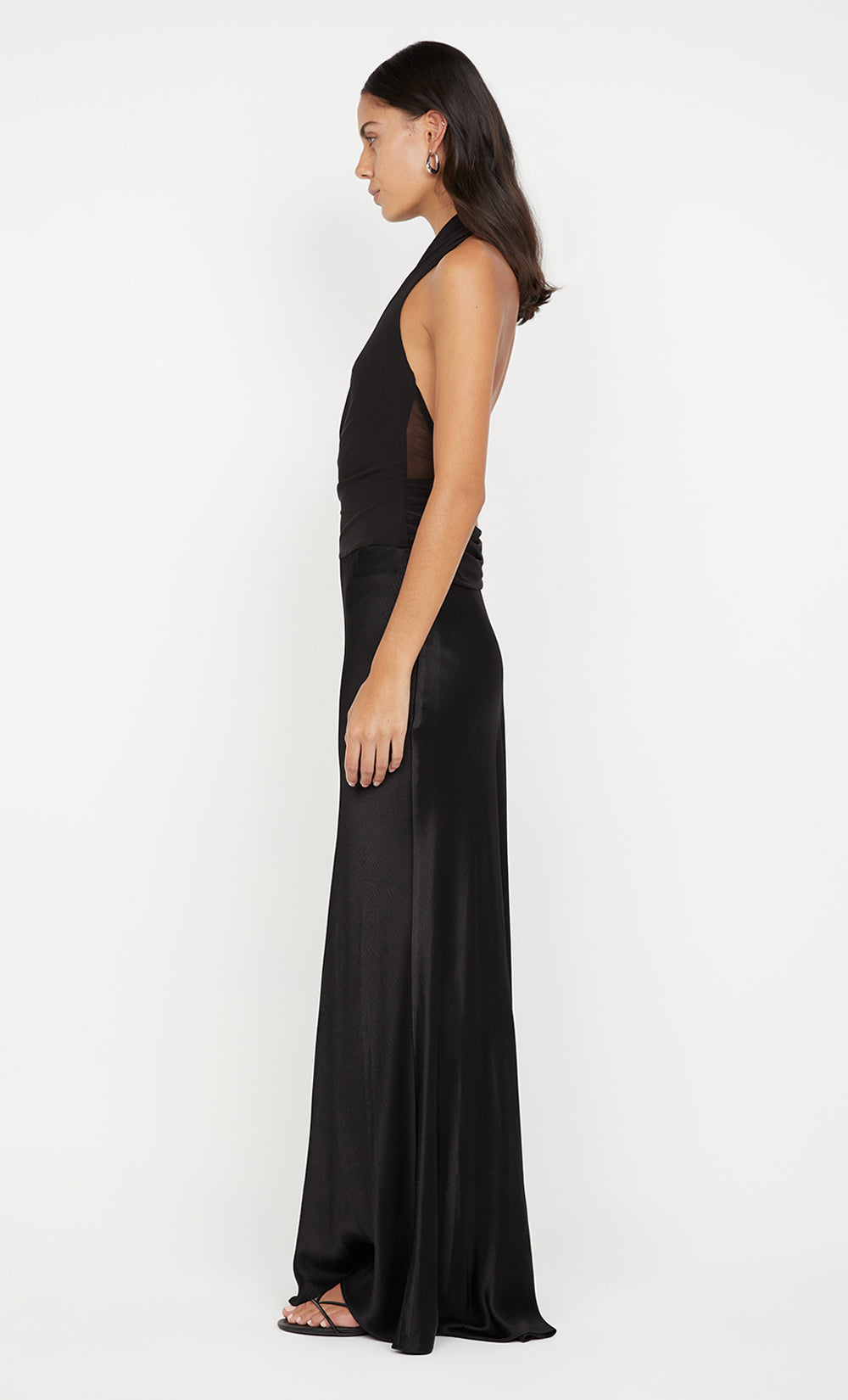 IDA HALTER MAXI DRESS - BLACK