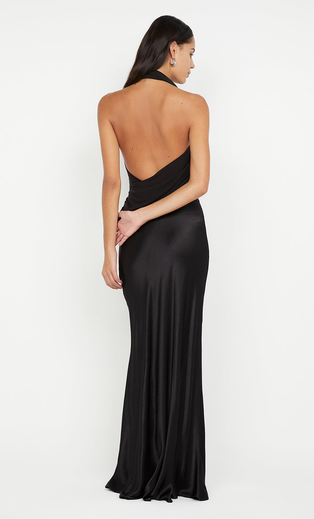 IDA HALTER MAXI DRESS - BLACK