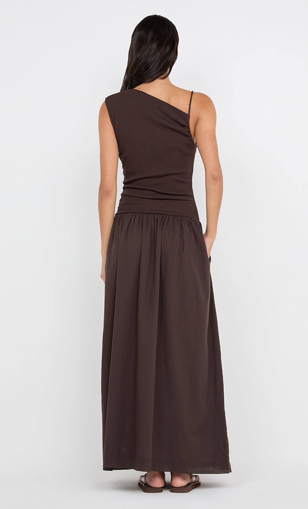 AUBREE MAXI DRESS - DARK CHOCOLATE