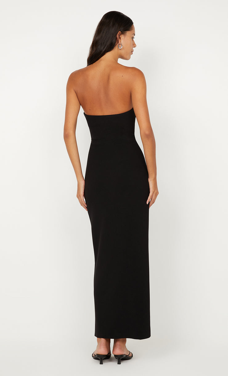 RAFI STRAPLESS DRESS - BLACK