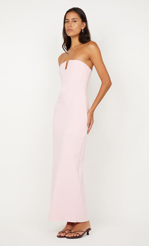 RAFI STRAPLESS DRESS - POWDER PINK