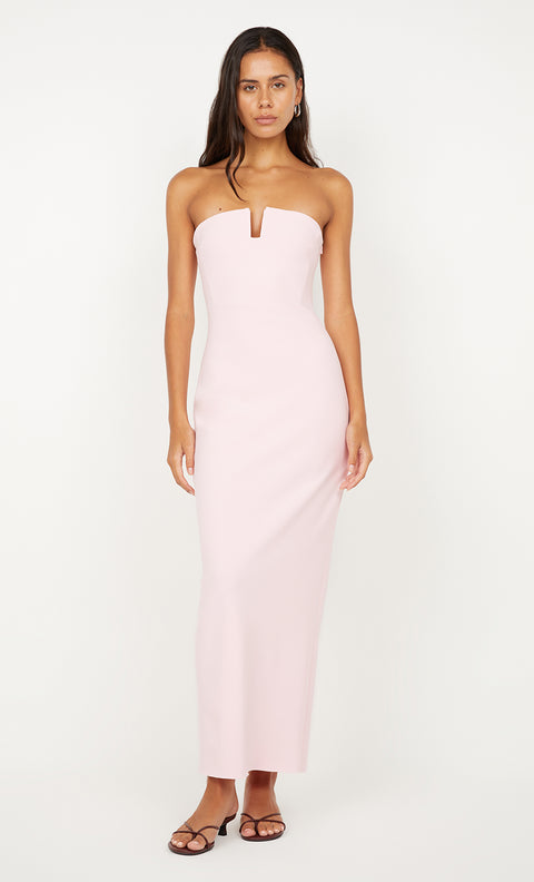 RAFI STRAPLESS DRESS - POWDER PINK