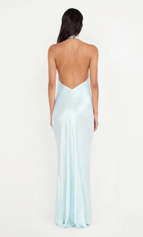 ELISIA WRAP MAXI DRESS - ARCTIC BLUE