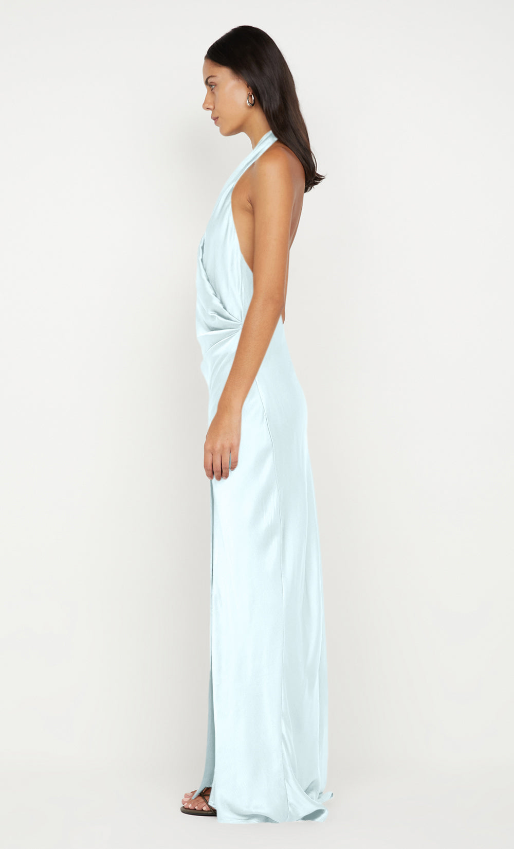 ELISIA WRAP MAXI DRESS - ARCTIC BLUE