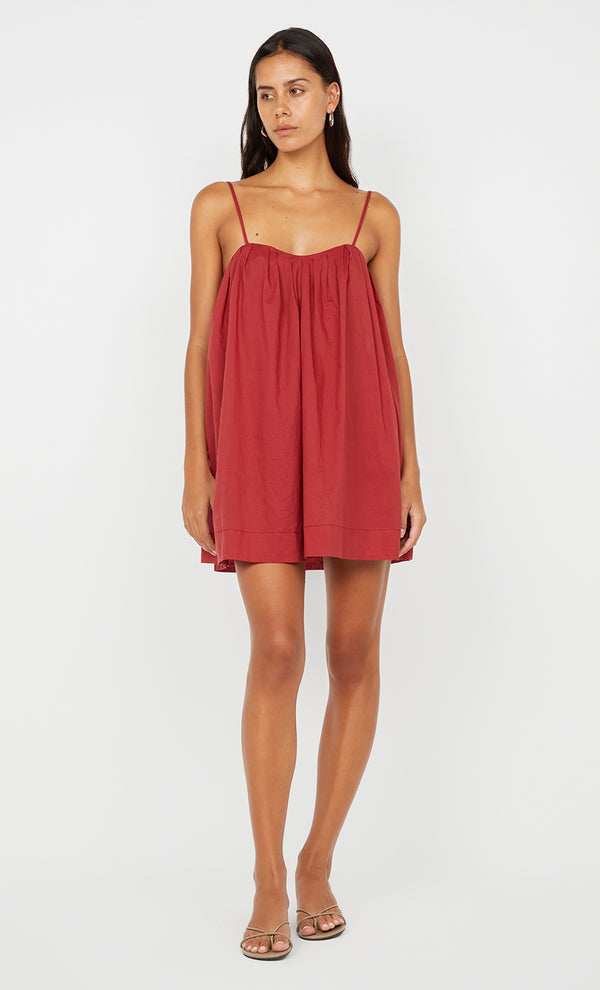 VIVIAN MINI DRESS - CHERRY